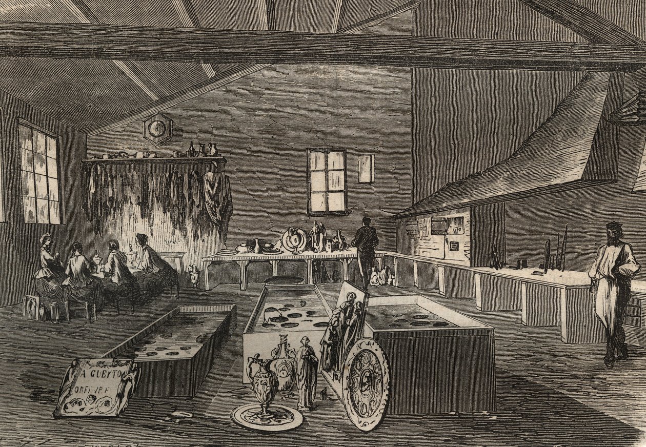 Vue des ateliers de galvanoplastie de M. Gueyton - Unknown artist