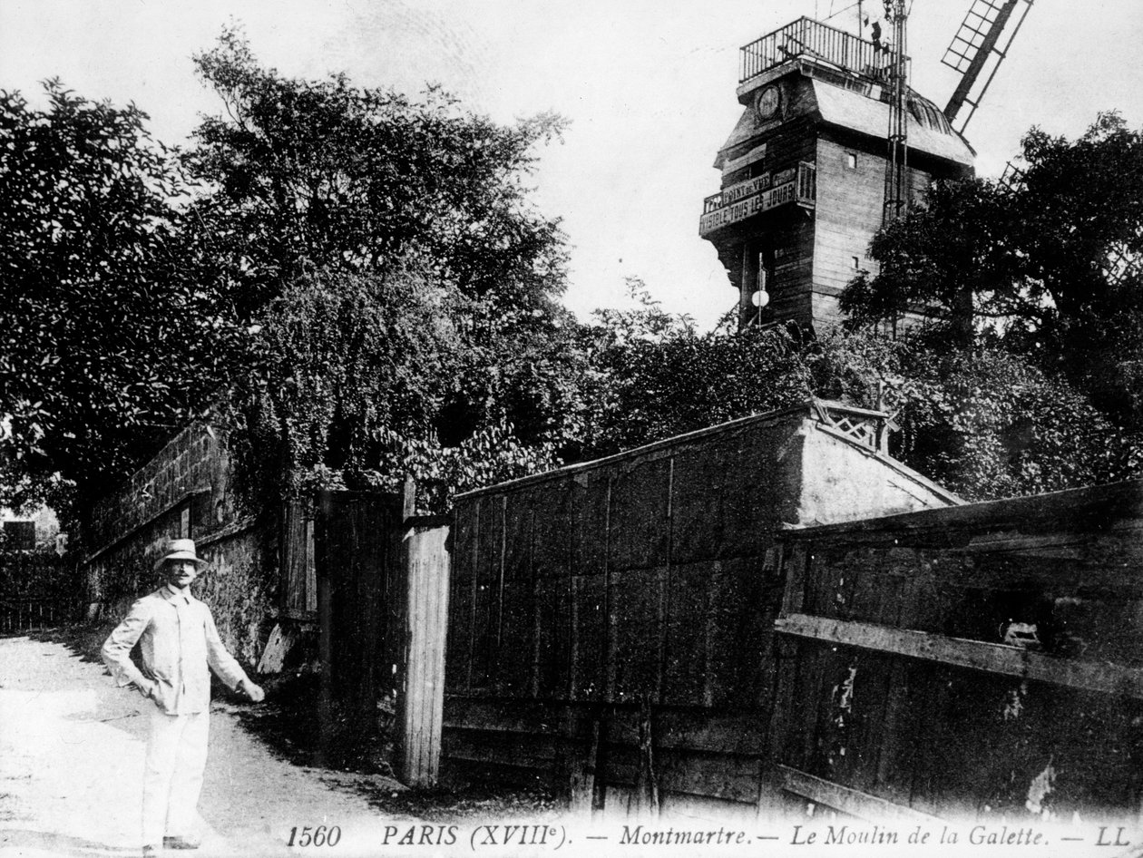 Vue de Paris : Le Moulin de la Galette, Quartier Montmartre - Unknown artist