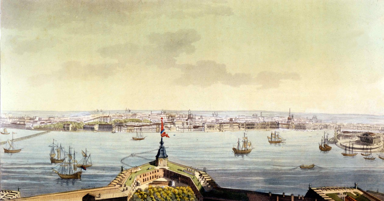 Vue de Saint-Pétersbourg - dans Le costume ancien et moderne par J. Ferrario, éd. Milan - Unknown artist