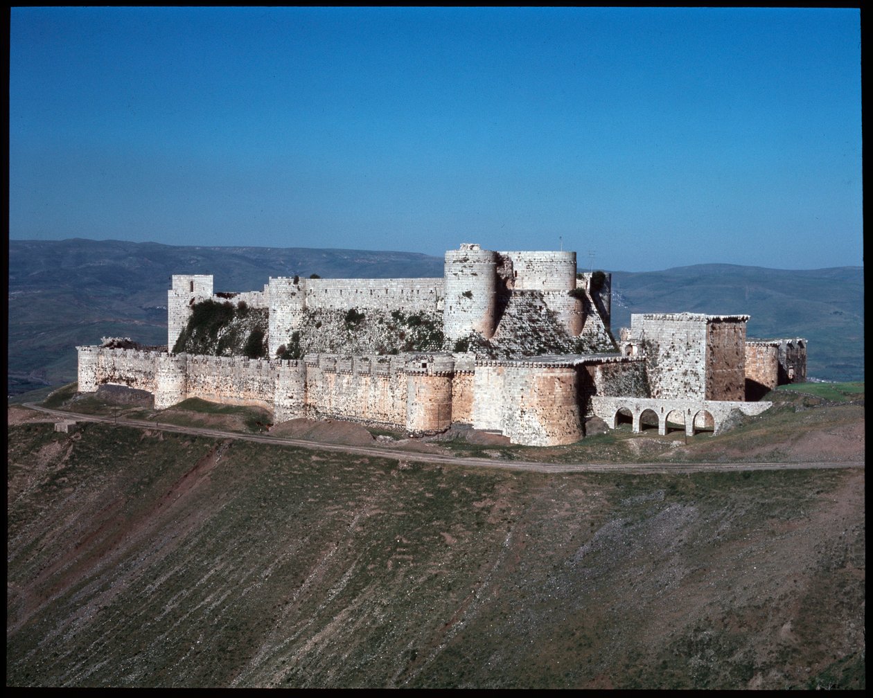 Vue du Krak des Chevaliers, château croisé, vers 1100 - Unknown artist