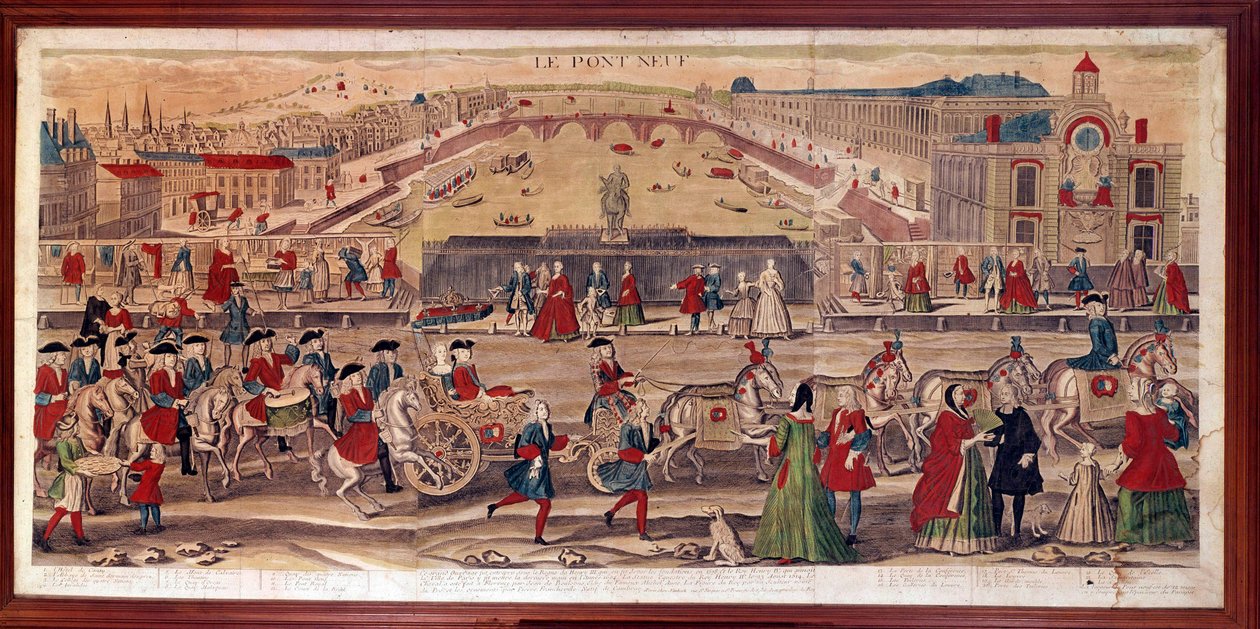 Vue du Pont-Neuf à Paris - Unknown artist