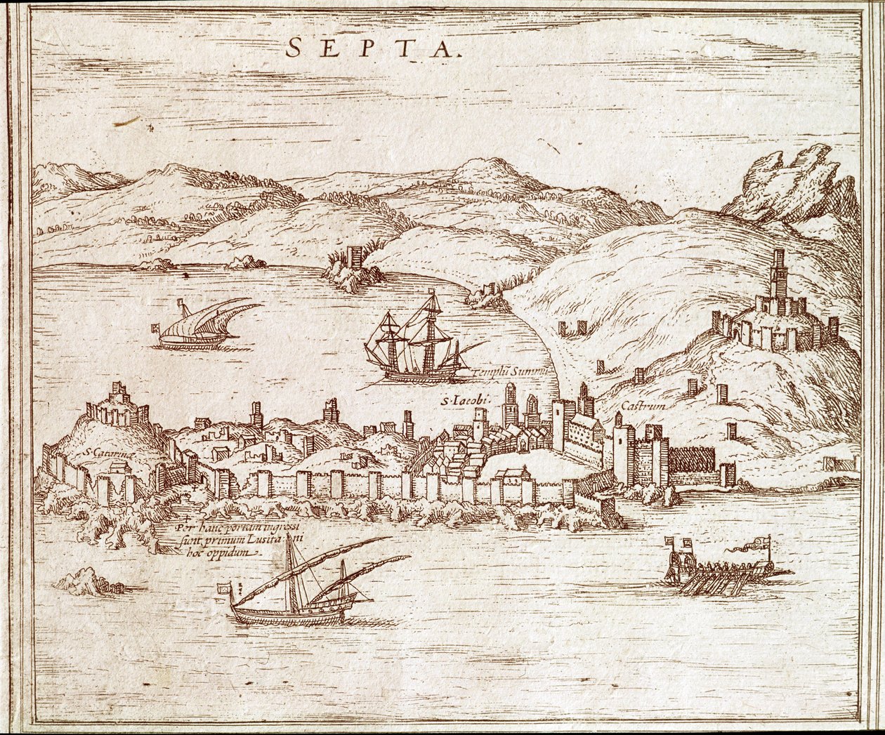 Vue de la ville de Ceuta - Unknown artist