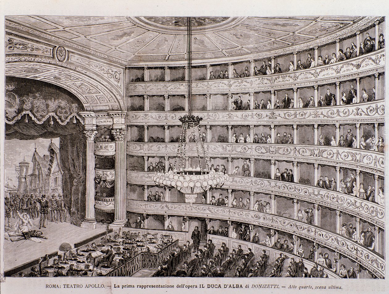 Vue de la première représentation de l