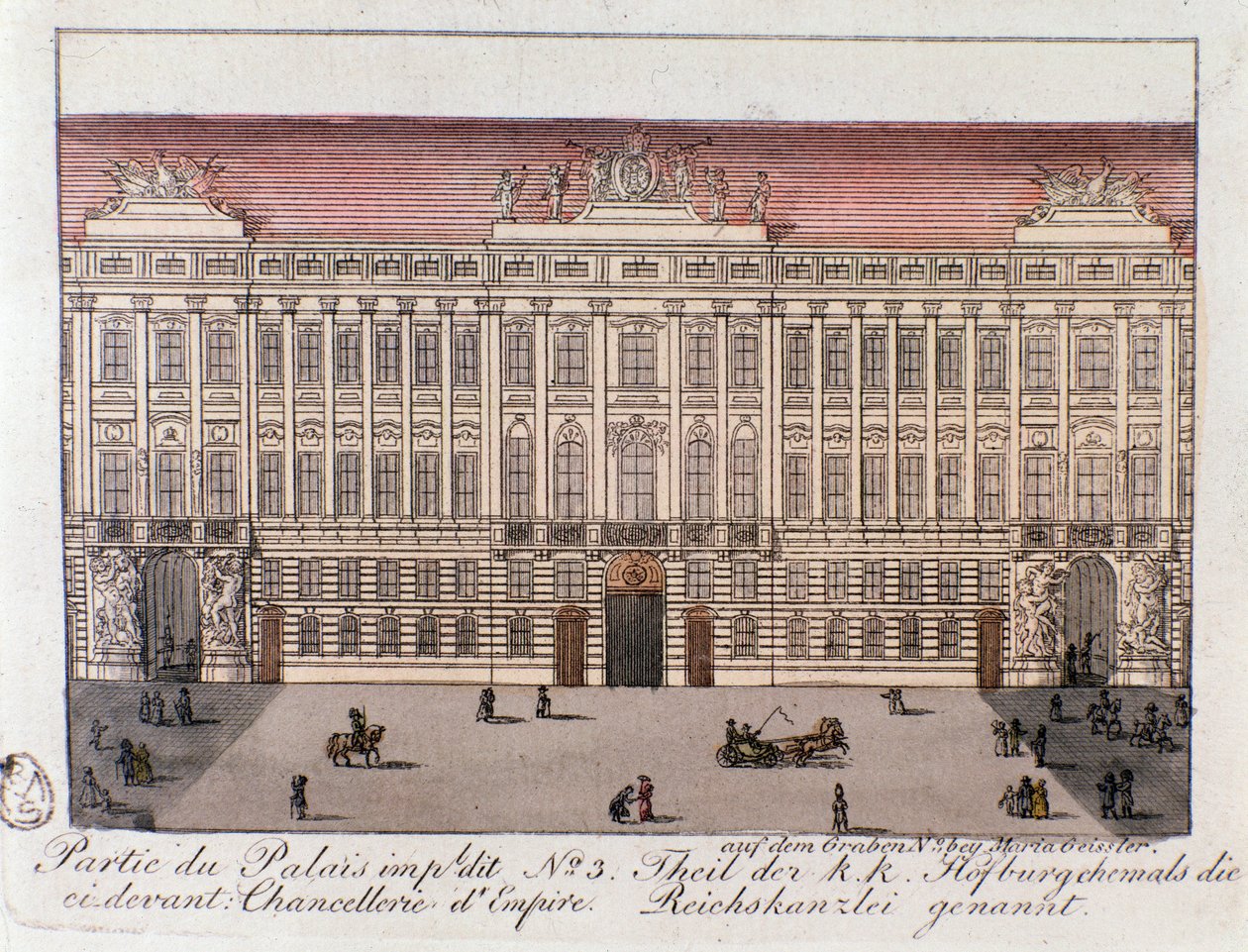 Vue de la partie du Palais Impérial nommée la Chancellerie de l