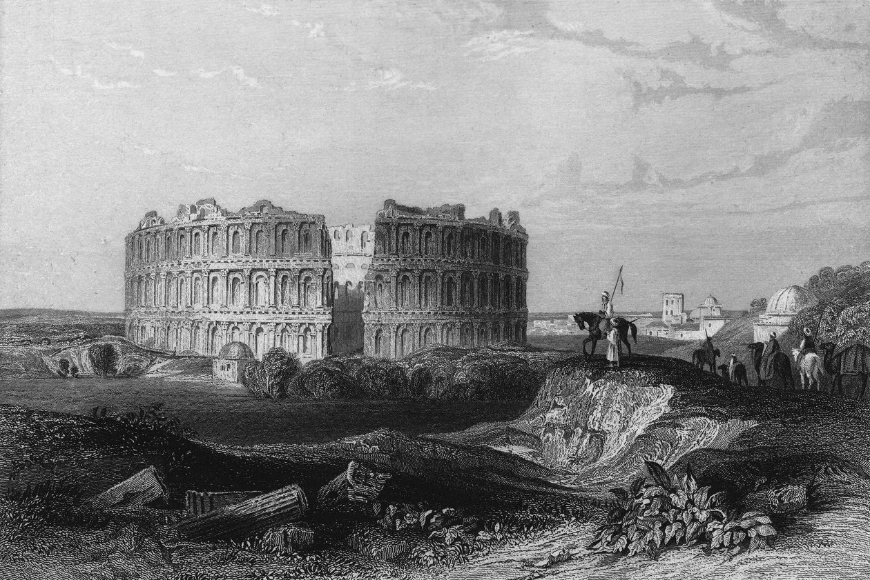 Vue des ruines de l