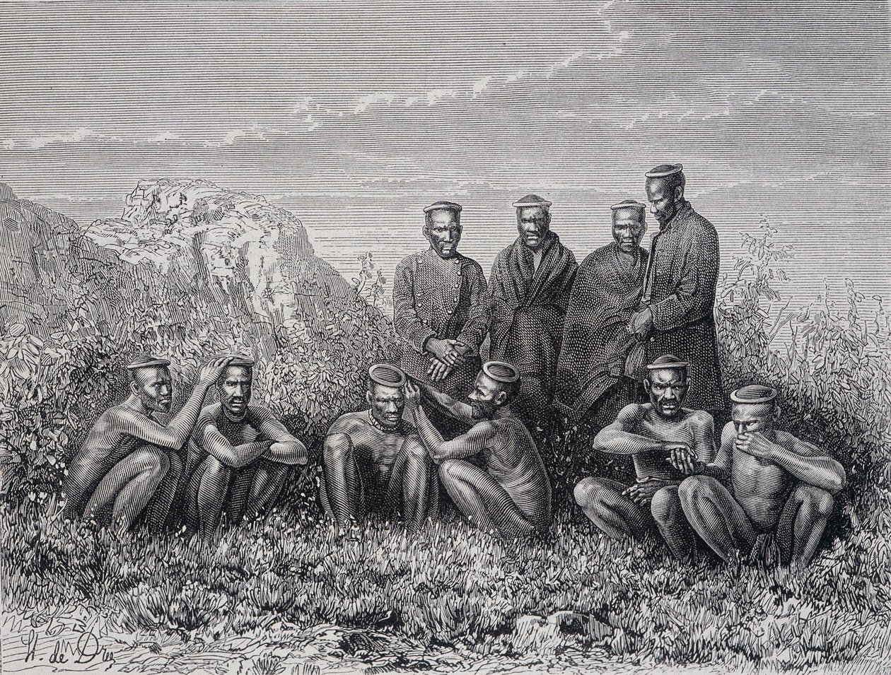 Cafres Zoulous (tribu Ring-Kop) - Unknown artist