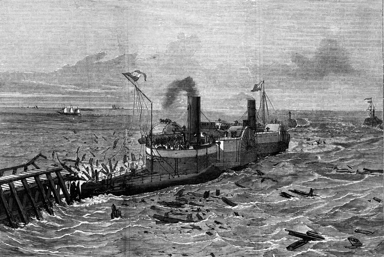 Bateau conçu contre le mal de mer par Henry Bessemer (1813-1898). - Unknown artist