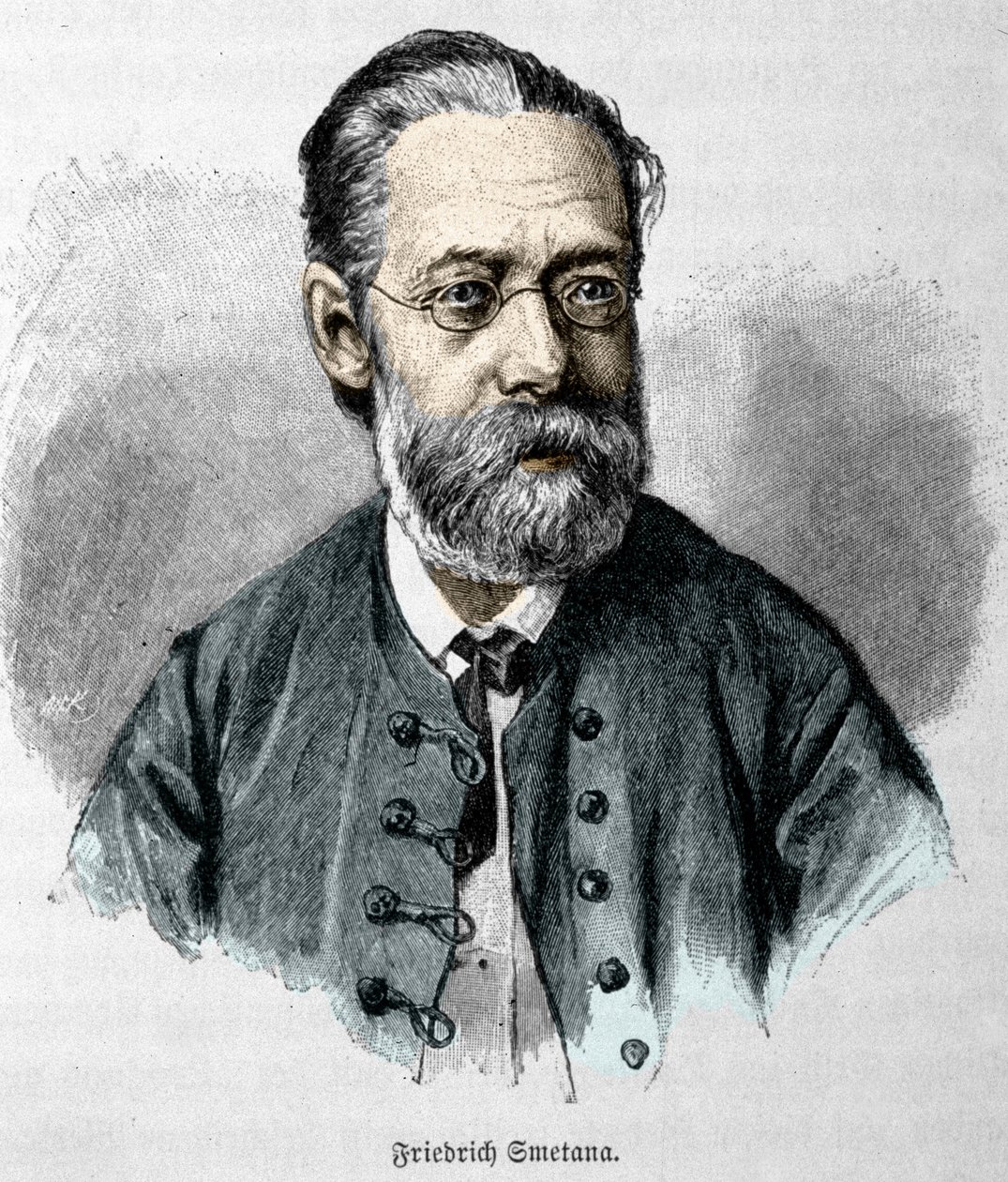 Portrait de Bedrich Smetana (1824-1884), compositeur et pianiste tchèque - Unknown artist