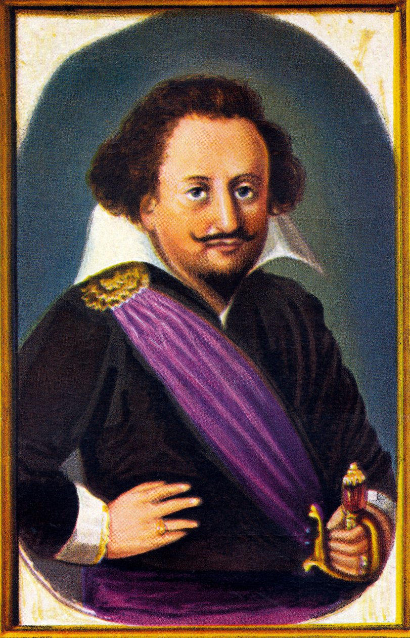 portrait de Carl Gustaf Wrangel (chromnolithographie) - Unknown artist