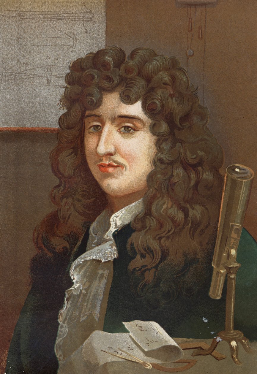 Portrait de Christiaan Huygens, physicien et mathématicien néerlandais (1629 à 1695) d
