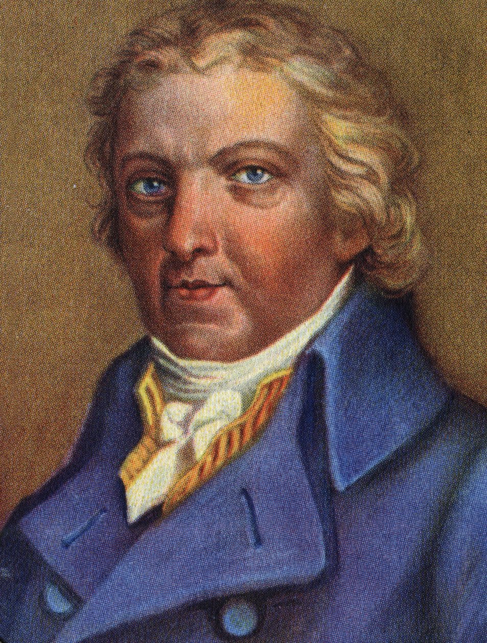 portrait of Edward Jenner (1749-1823), English doctor, disouvreur de l