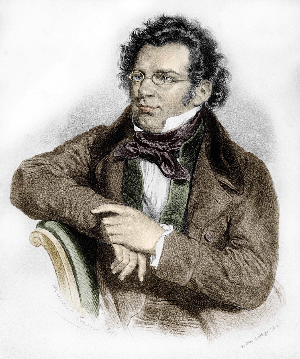 Portrait de Franz Schubert (1797-1828), compositeur autrichien - Unknown artist