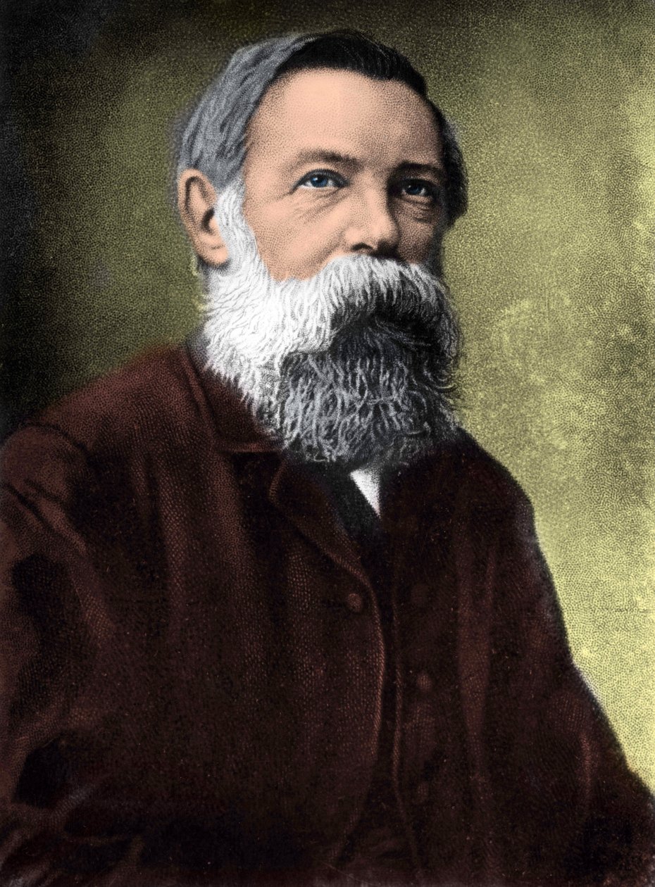 Portrait de Friedrich Engels (1820-1895), théoricien et politicien socialiste allemand - Unknown artist