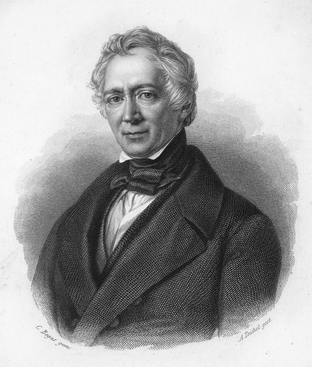 Portrait de Friedrich von Raumer, historien allemand du XIXe siècle - Unknown artist