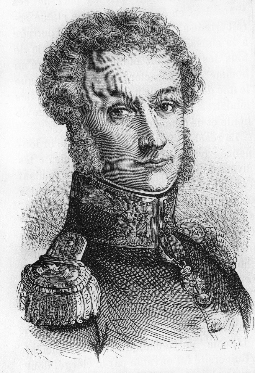 Portrait du général Cambronne. Vicomte Cambronne. Général français (1770-1842). - Unknown artist