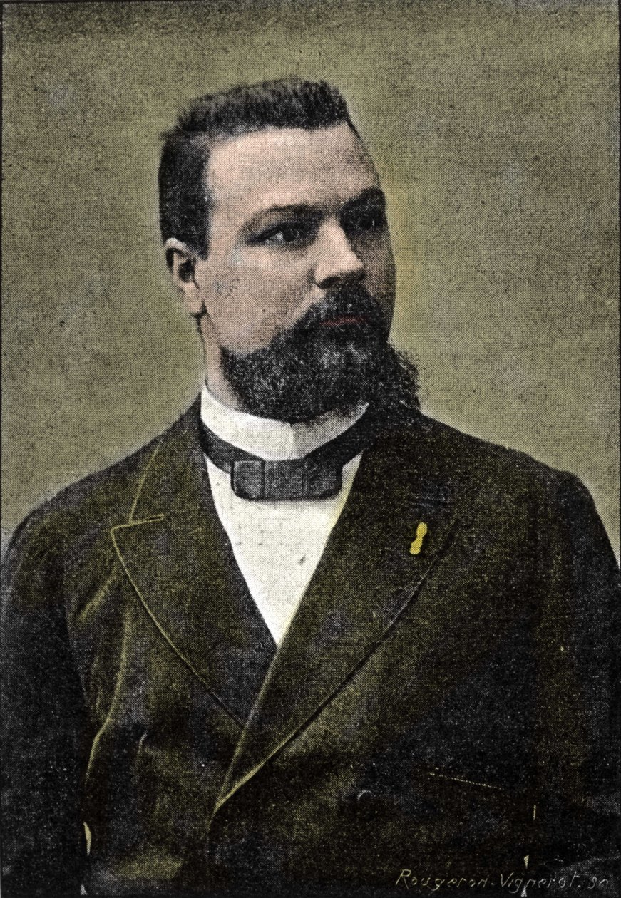 Portrait de Gérard Encausse, connu sous le nom de Papus occultiste, co-fondateur de l