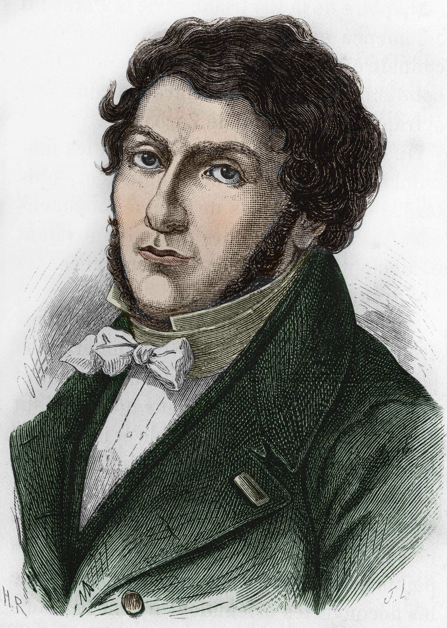 Portrait de Jean-François Champollion dit Champollion le Jeune, égyptologue français (1790-1832). - Unknown artist