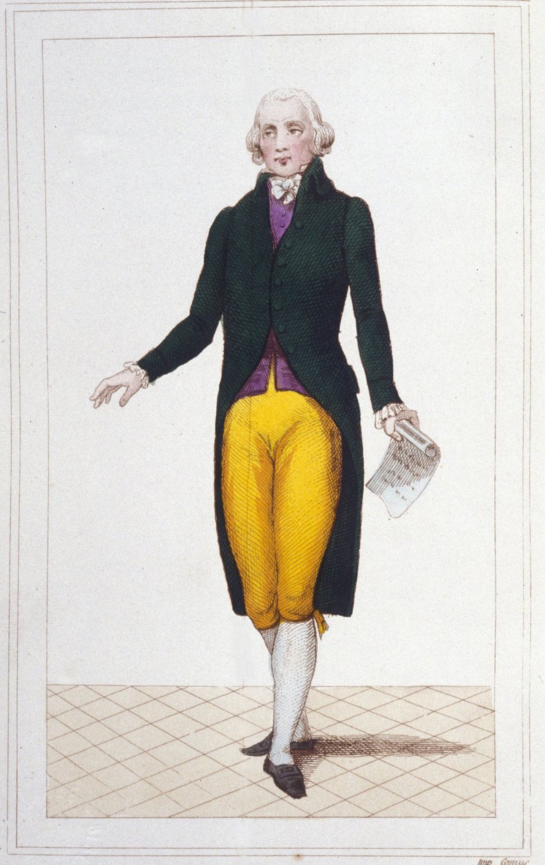 Portrait de Jean Marie Roland de La Platière, homme politique français (1734-1793), gravure de 1830. - Unknown artist