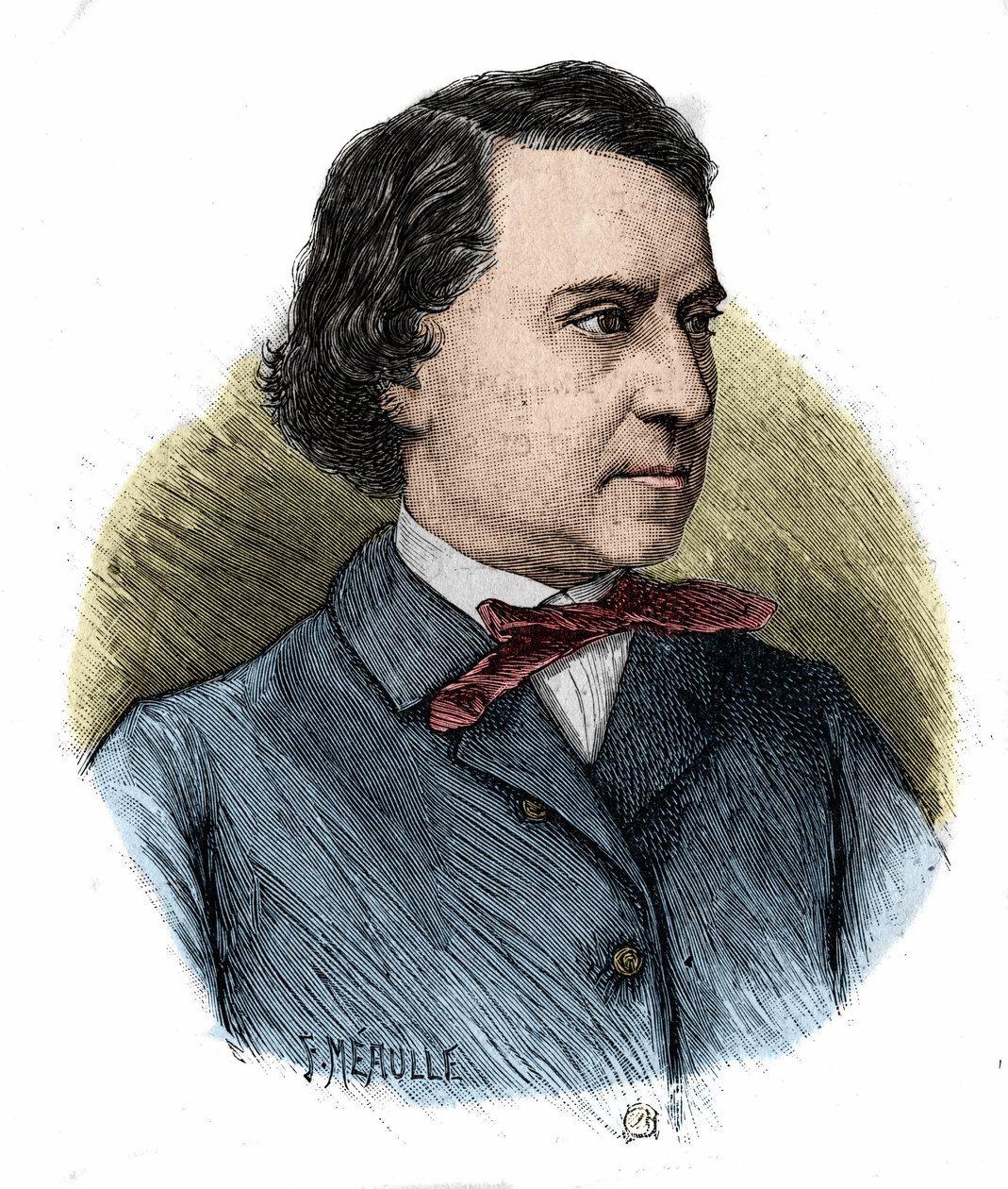Portrait de Louis Blanc, homme politique et historien français. - Unknown artist