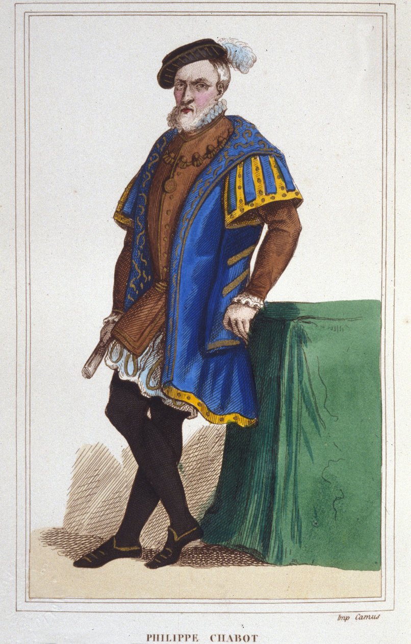 Portrait de Philippe de Chabot, seigneur de Brion, amiral de France (1480-1543) (gravure de 1830) - Unknown artist