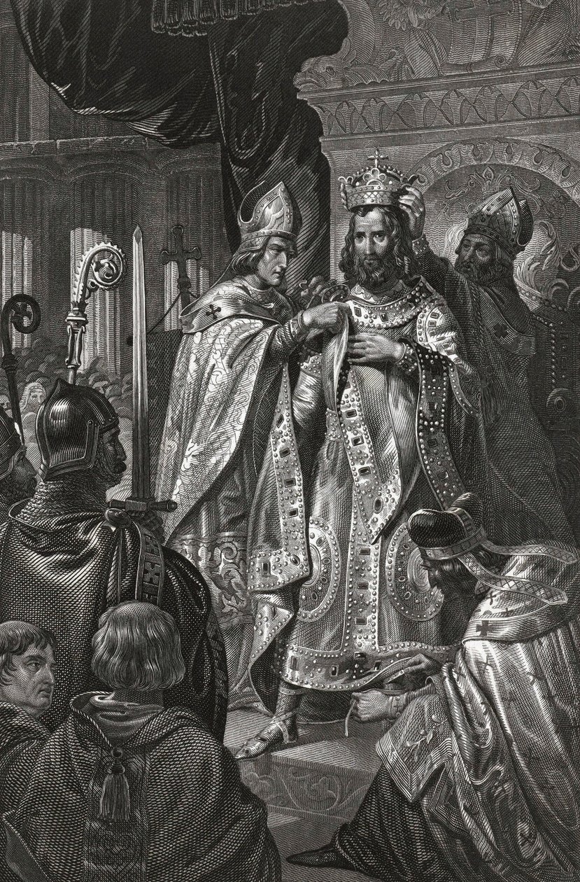 Le sacre de Baudouin de Boulogne dit Baudouin Ier (v. 1065-1118), roi de Jérusalem - Unknown artist