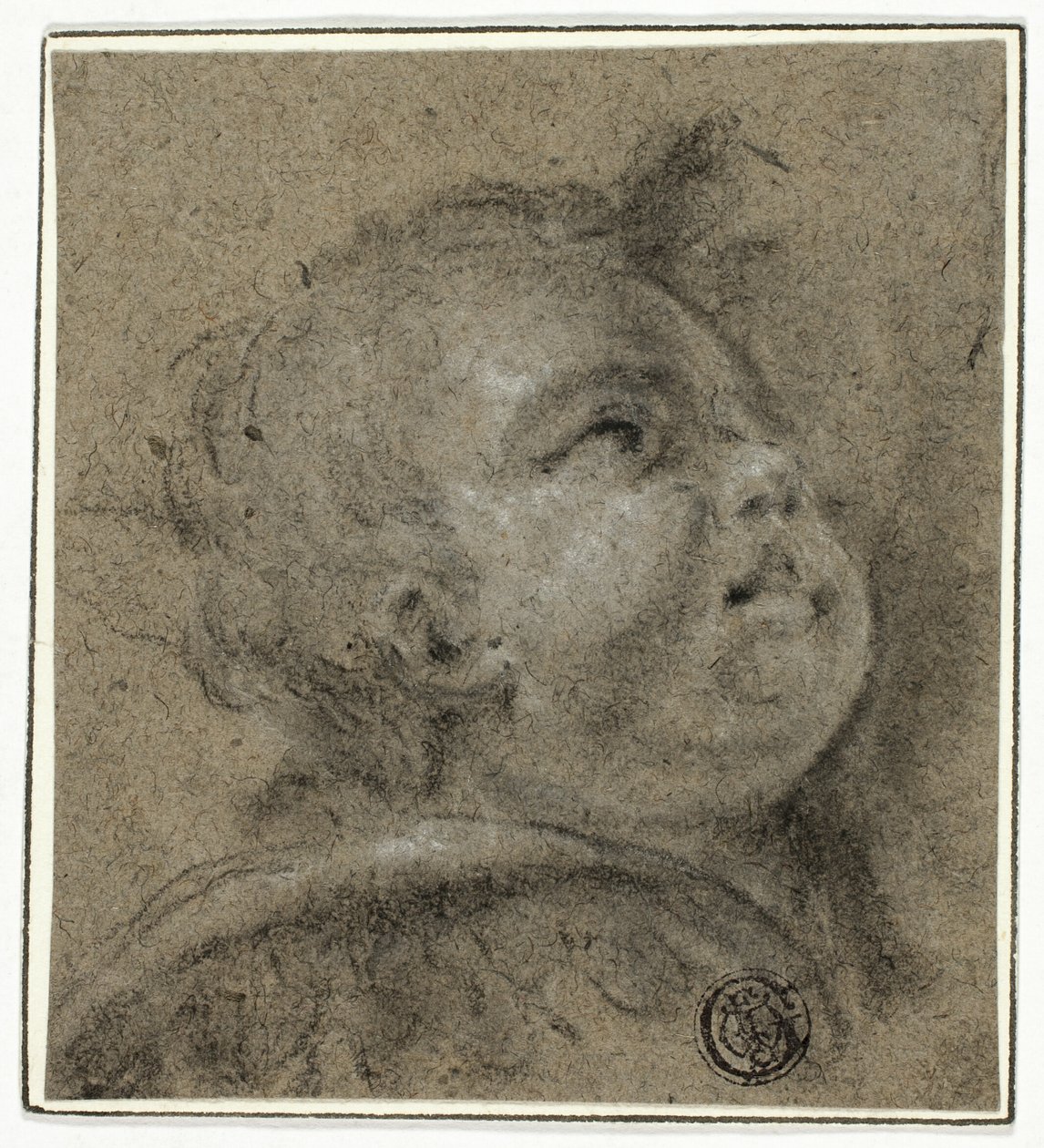 Le visage retourné de Putto - Unknown Italian