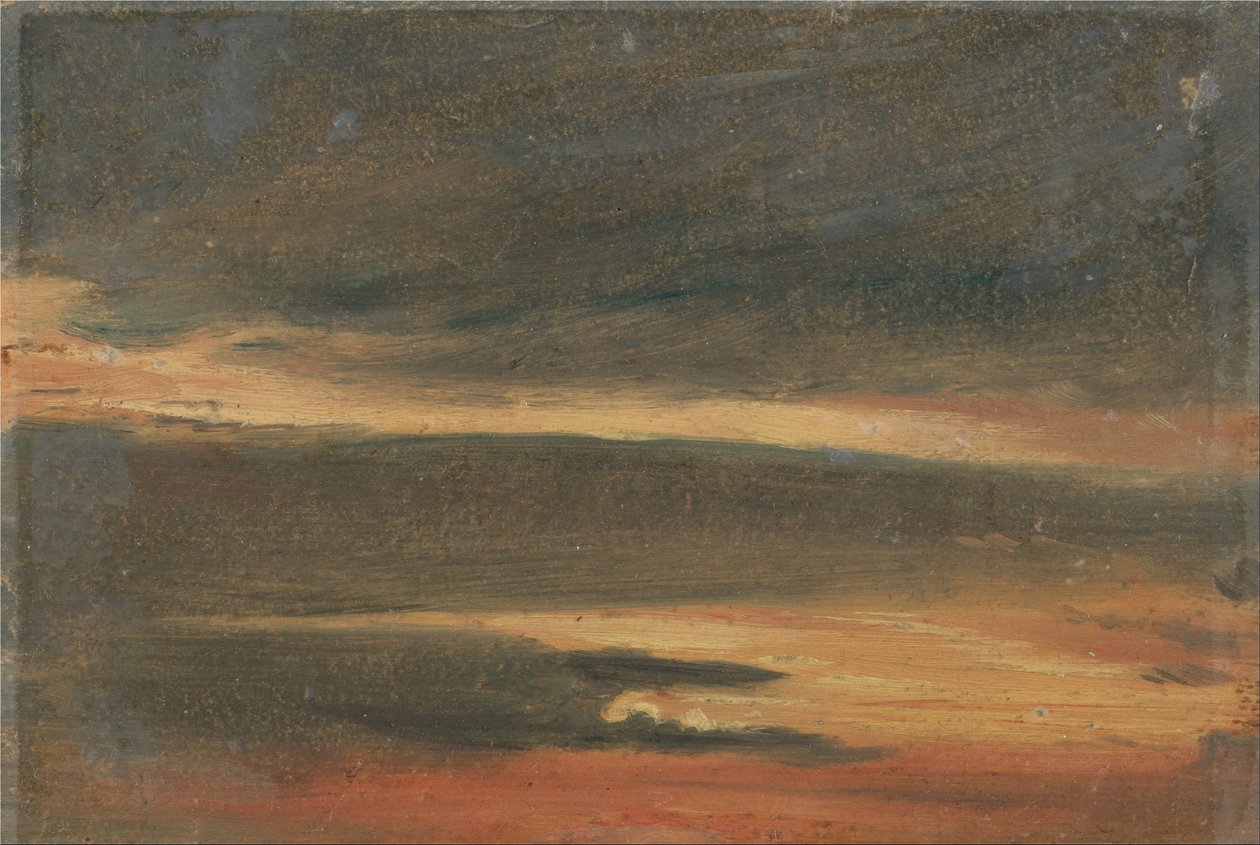 Nuages au coucher du soleil - Unknown artistUnknown artist