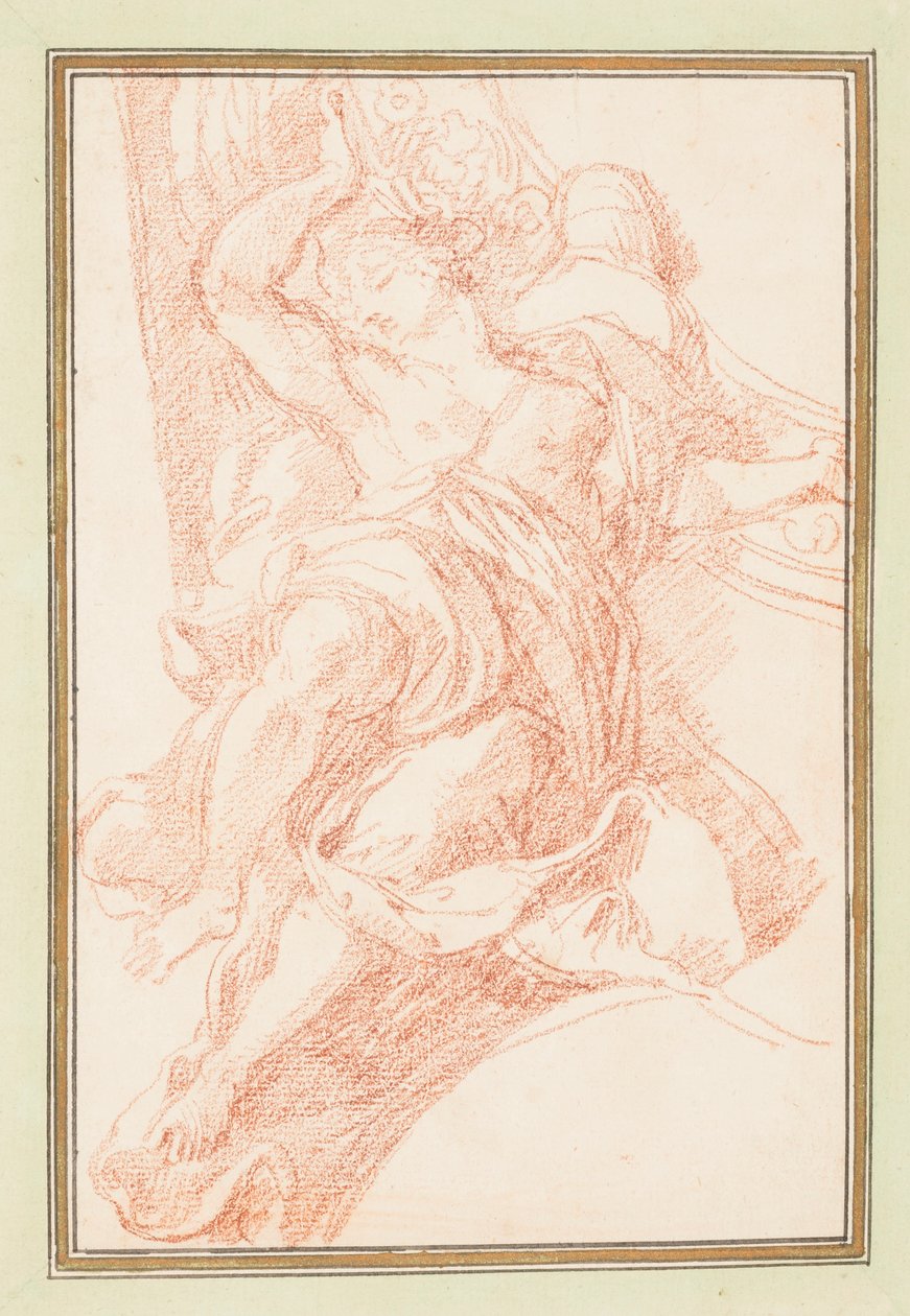 Dessin, détail au plafond d