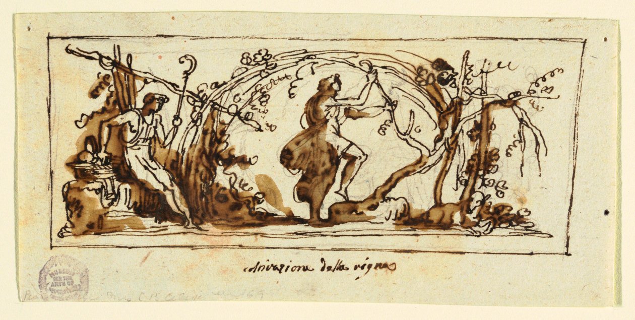 Dessin, Célébration de la vigne, vers 1800 - Unknown artistUnknown artist