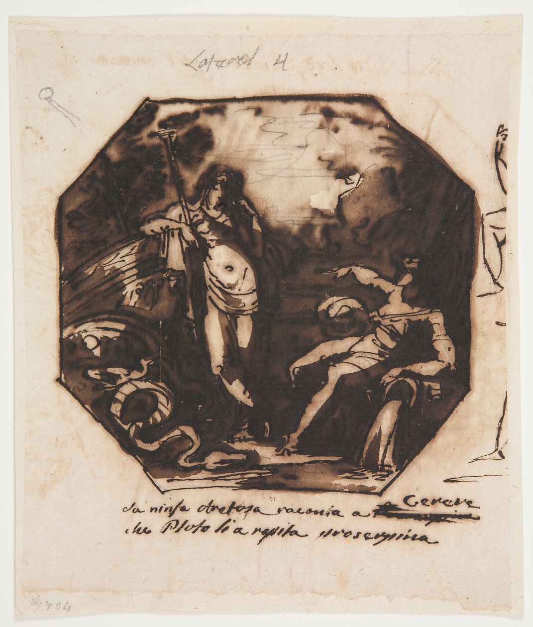 Dessin, Cérès est informée du viol de Proserpina, 1812 - Unknown artistUnknown artist