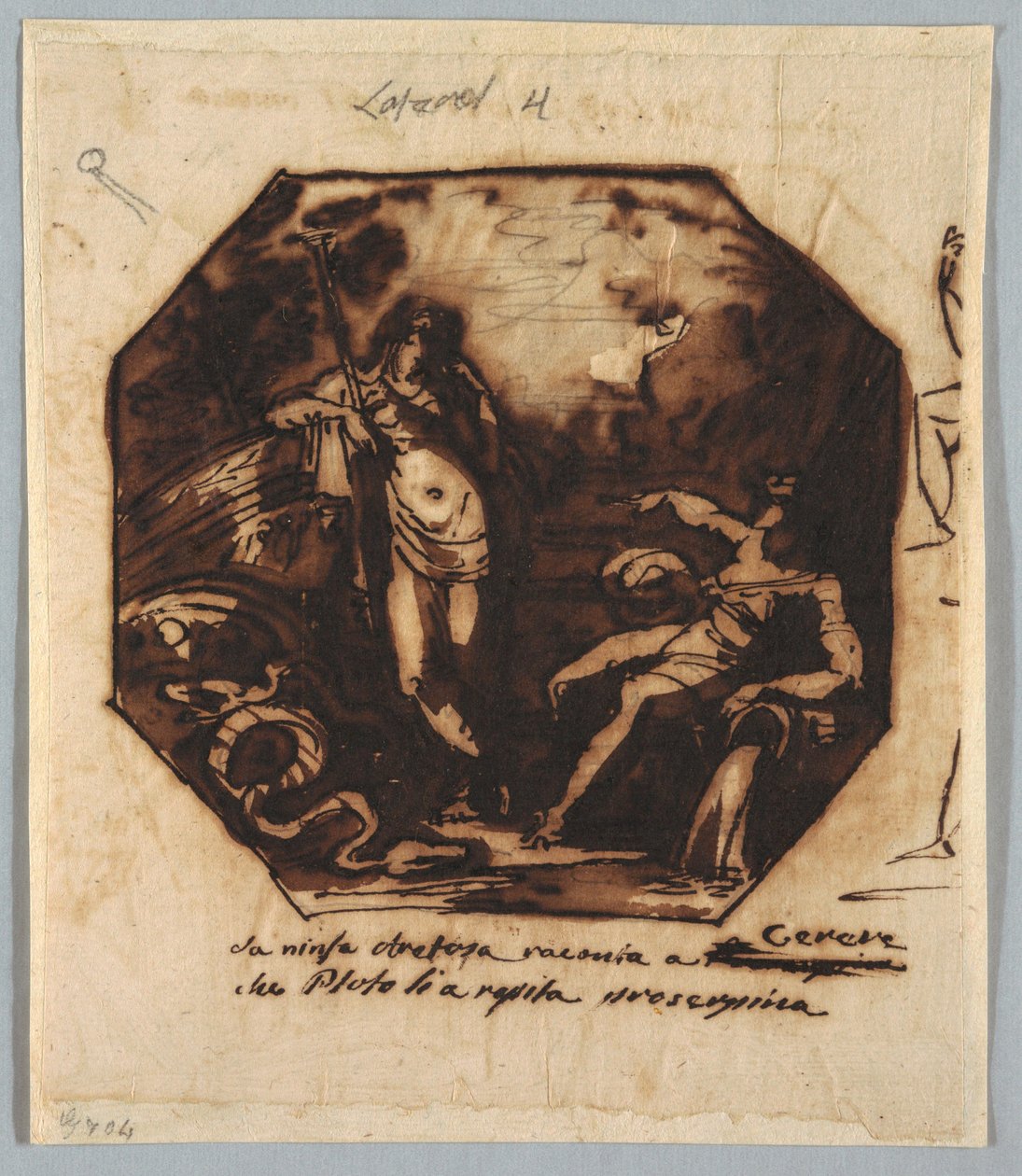 Dessin, Cérès est informée du viol de Proserpina, 1812 - Unknown artistUnknown artist