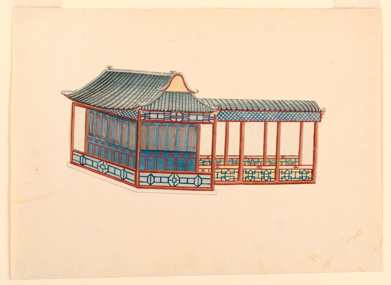 Dessin, Pavillon de la Chinoiserie, 1815-22 - Unknown artistUnknown artist