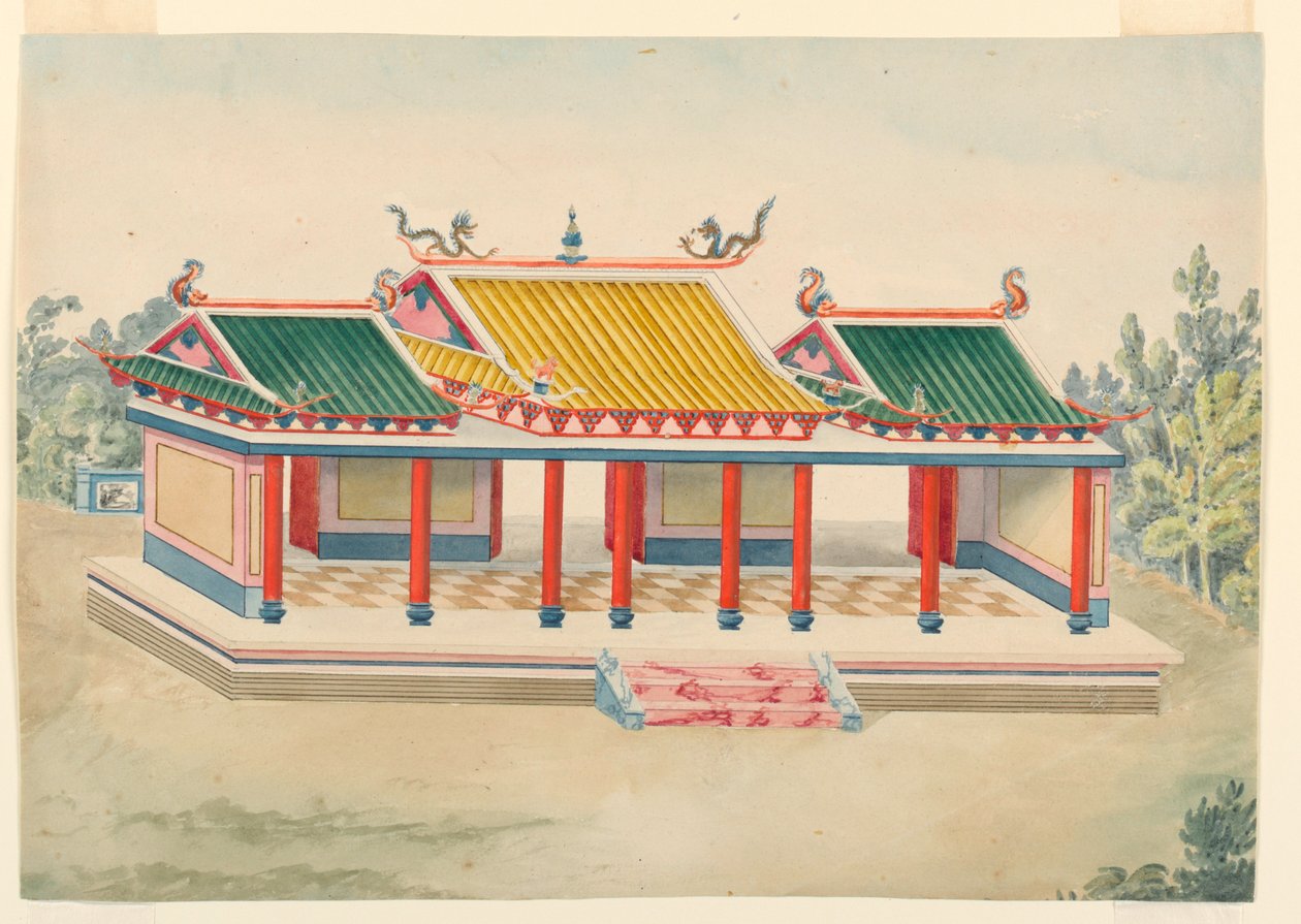 Dessin, Pavillon de la Chinoiserie, 1815-22 - Unknown artistUnknown artist