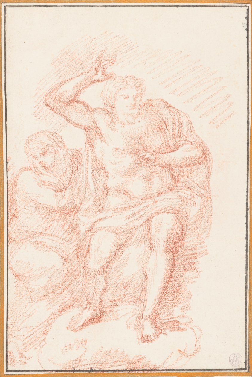 Dessin, Christ et Marie du Jugement dernier, vers 1759-70 - Unknown artistUnknown artist