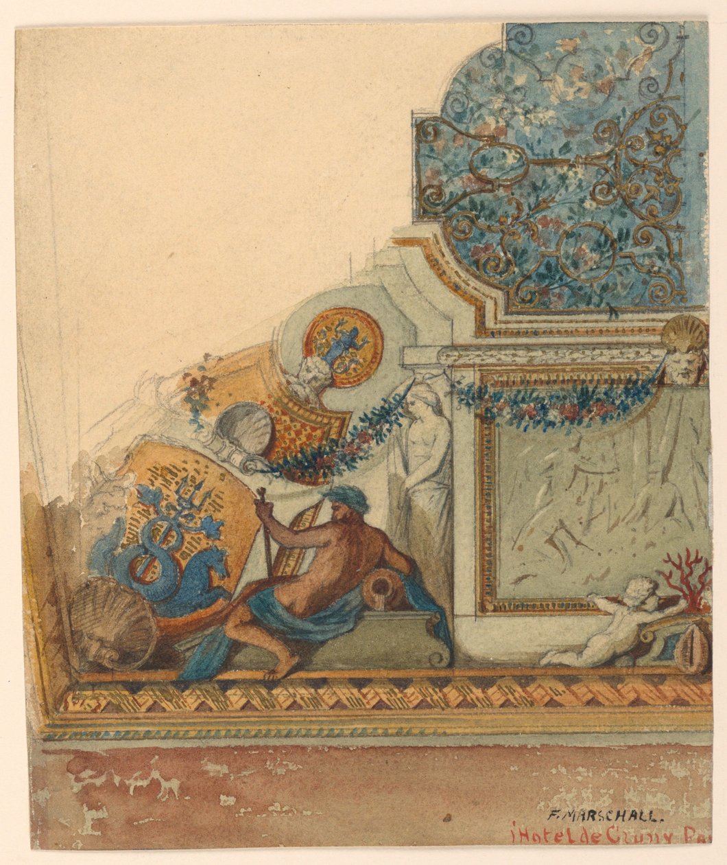 Dessin, détail d