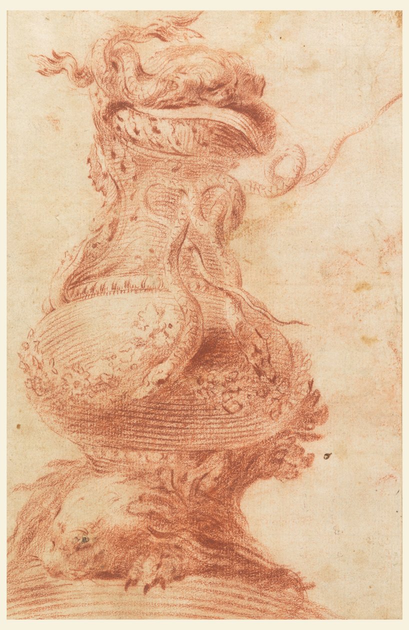 Dessin, vase décoratif, 1725-50 - Unknown artistUnknown artist