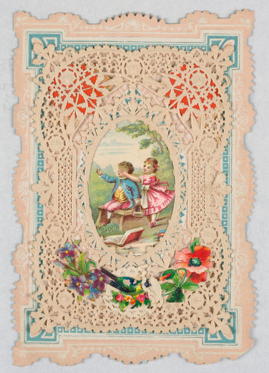 Carte de vœux (Angleterre ou États-Unis), 1870-80 - Unknown artistUnknown artist