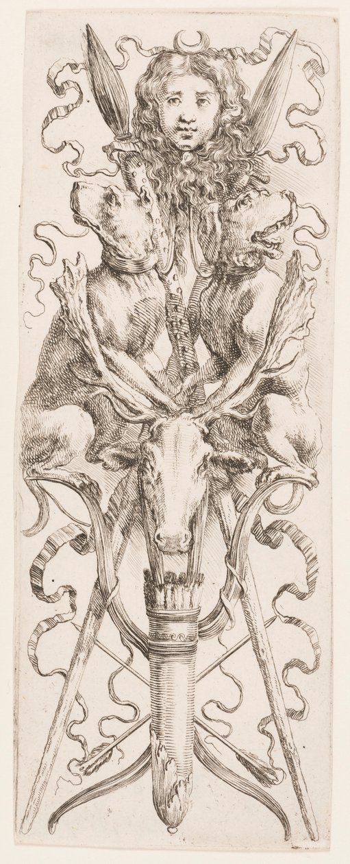 Estampe, ornements ou grotesques (ornement grotesque), vers 1653 - Unknown artistUnknown artist
