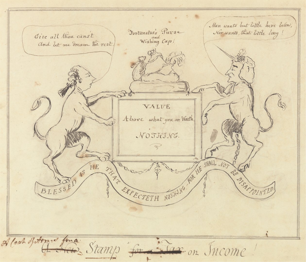 Un blason pour un timbre sur le revenu - Unknown artist