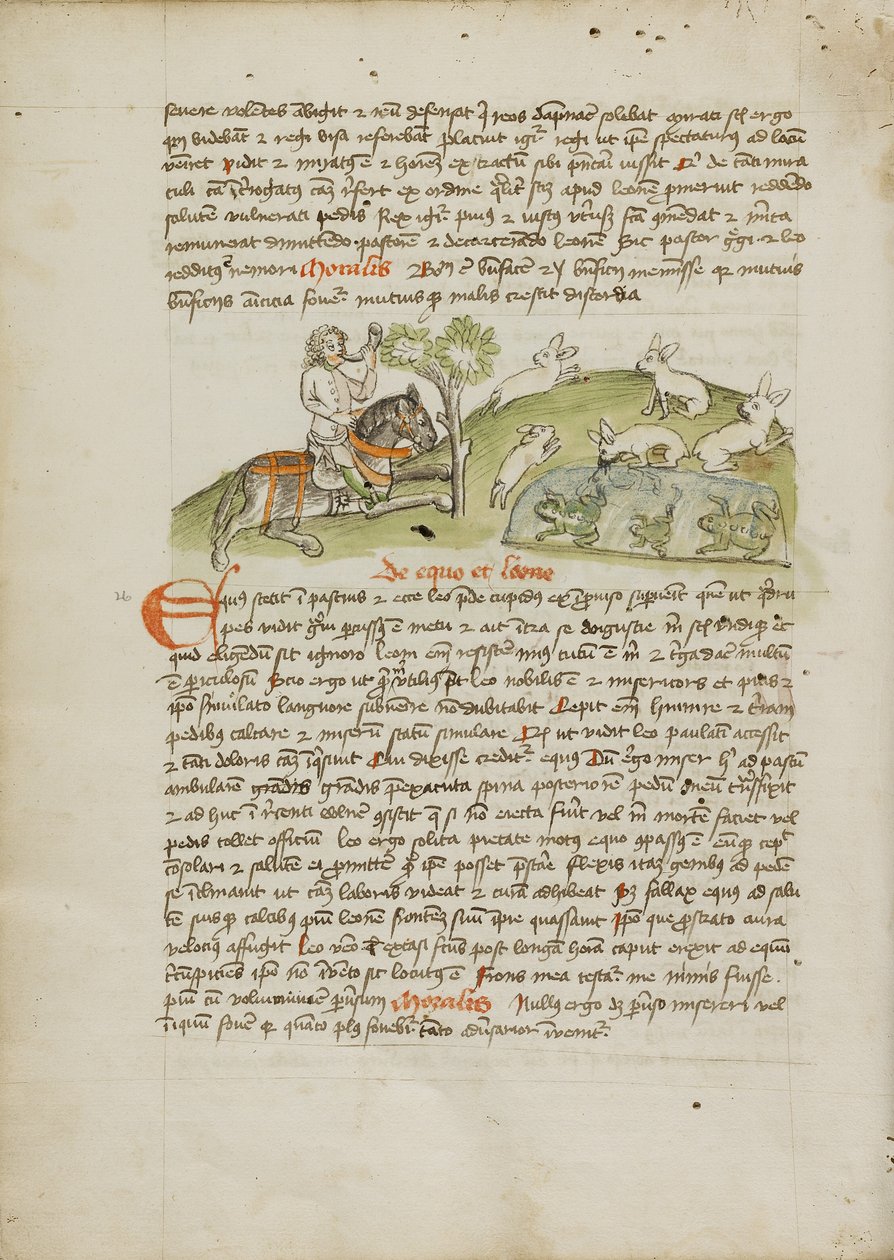 Un chasseur à cheval chassant le lièvre - Unknown artist
