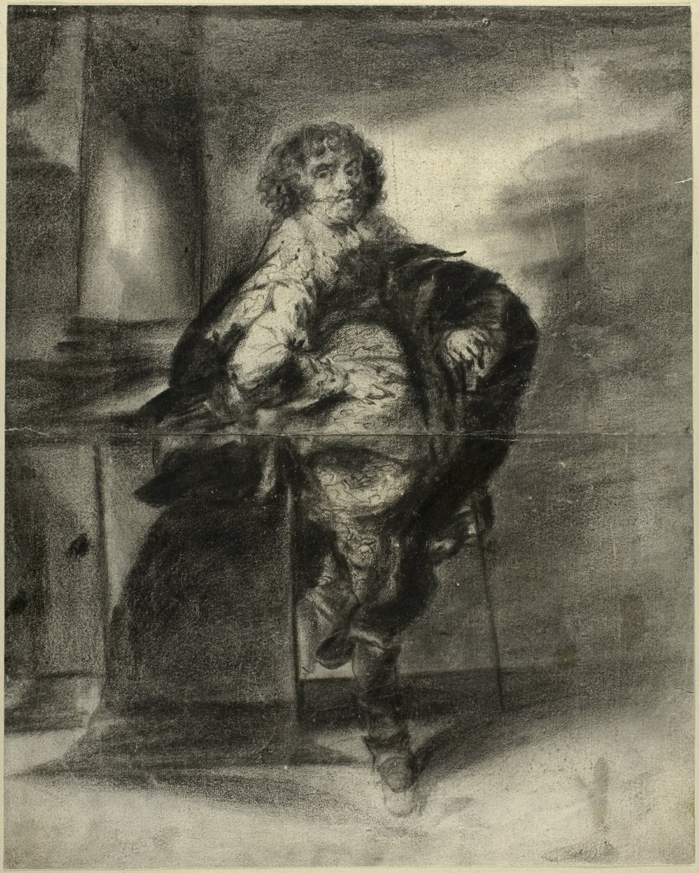 Un homme en costume du 17e siècle - Unknown artist