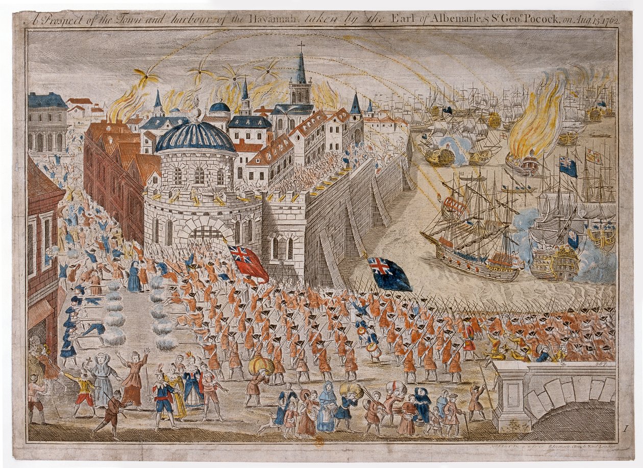 Vue de la ville et du port de La Havane prise par le comte d