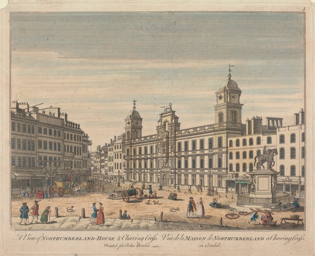Vue de Northumberland House et Charing Cross - Unknown artist