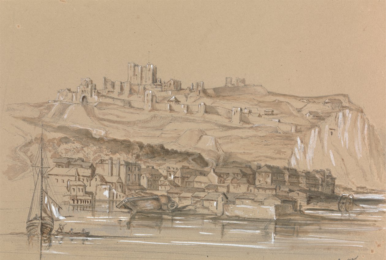 Vue de la ville de Douvres - Unknown artist