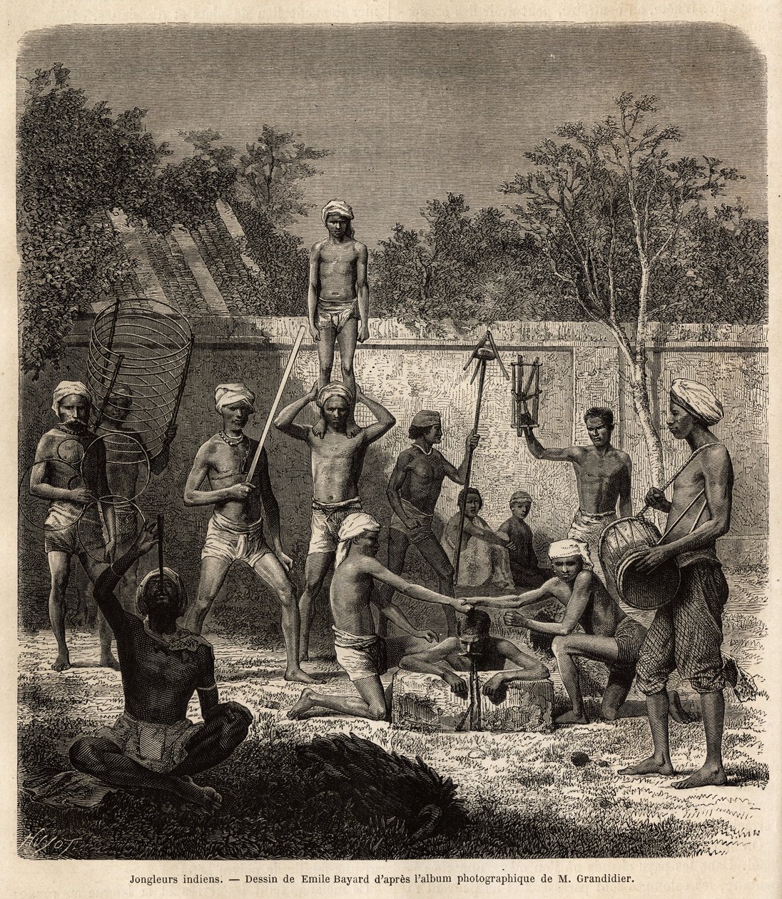 Une bande de jongleurs indiens - Unknown artist