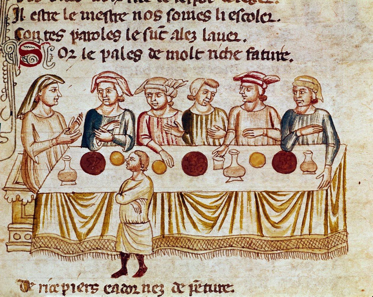 Scène de banquet : un roi et ses invités - Unknown artist