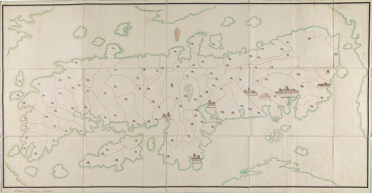 Carte du Japon ou Nipon [MS] - Unknown artist