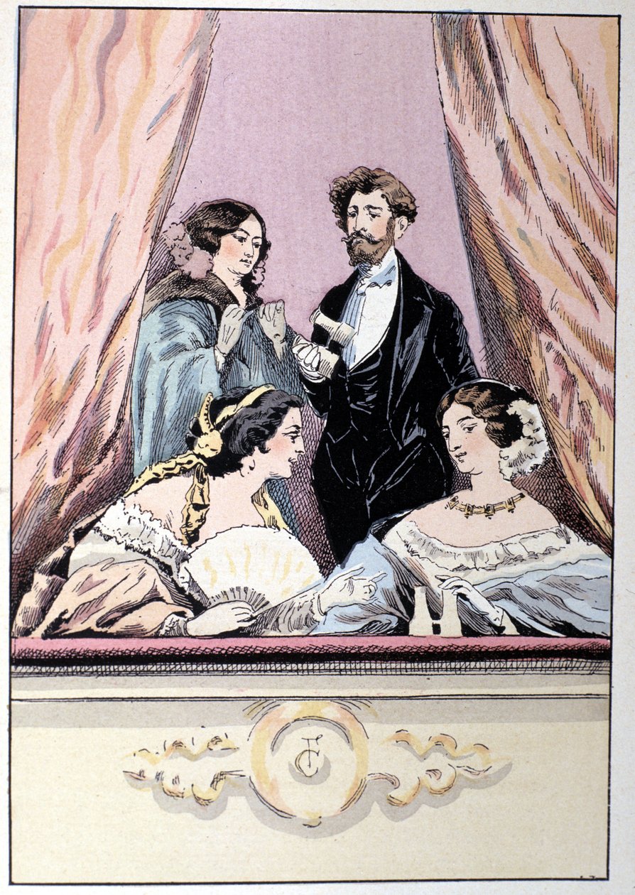 Une loge au Théâtre des Italiens - Unknown artist