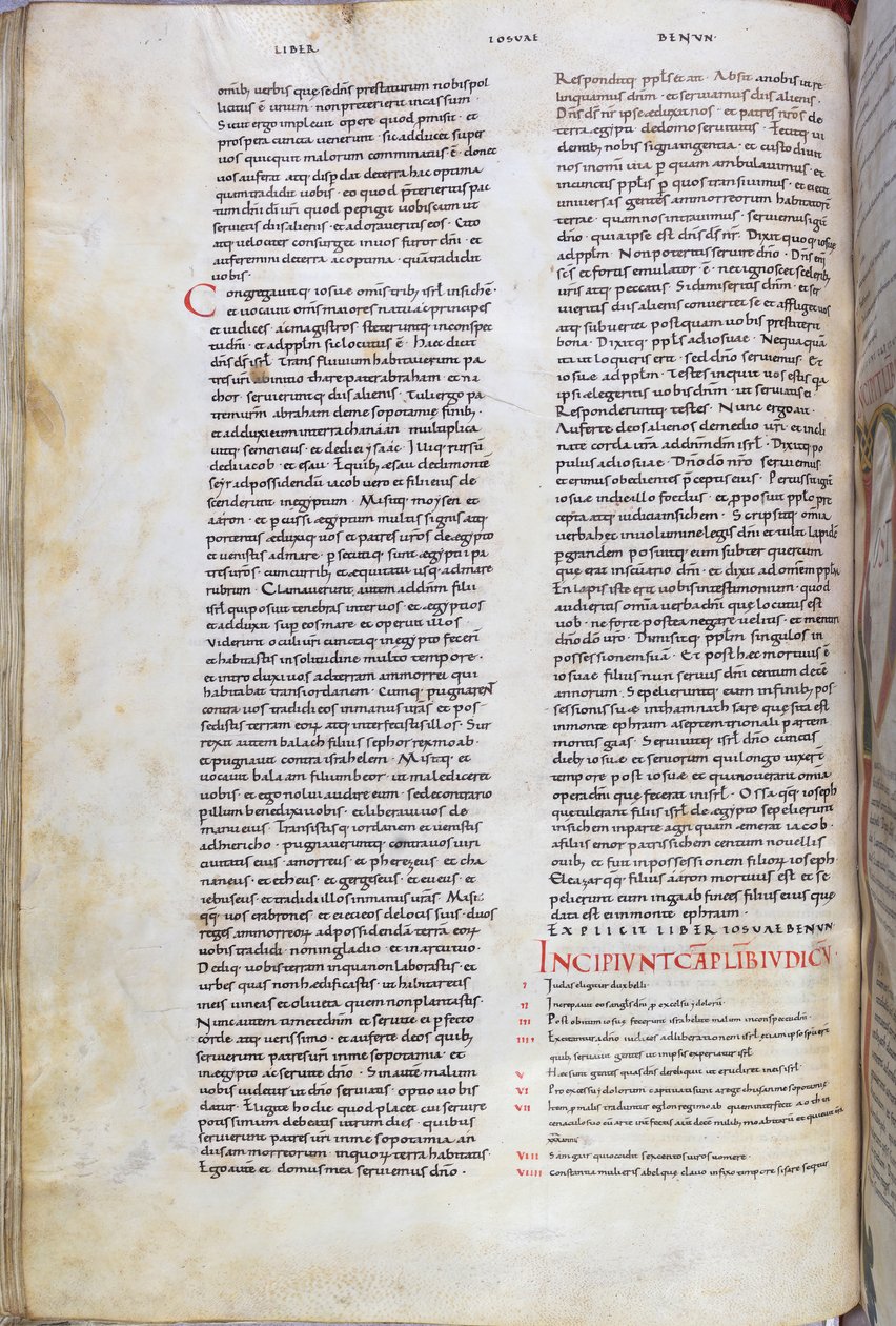 Une page de la Bible du 11e siècle - Unknown artist