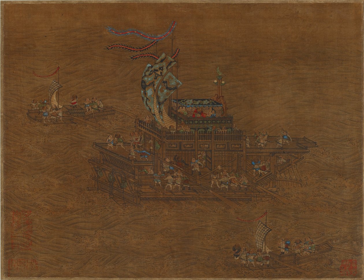Une barge royale en mer - Unknown artist